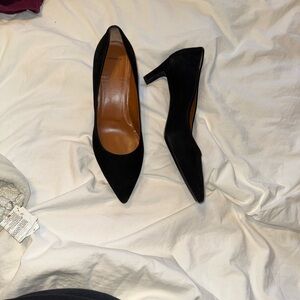 Black Suede Aquatalia Pointed-toe Heels